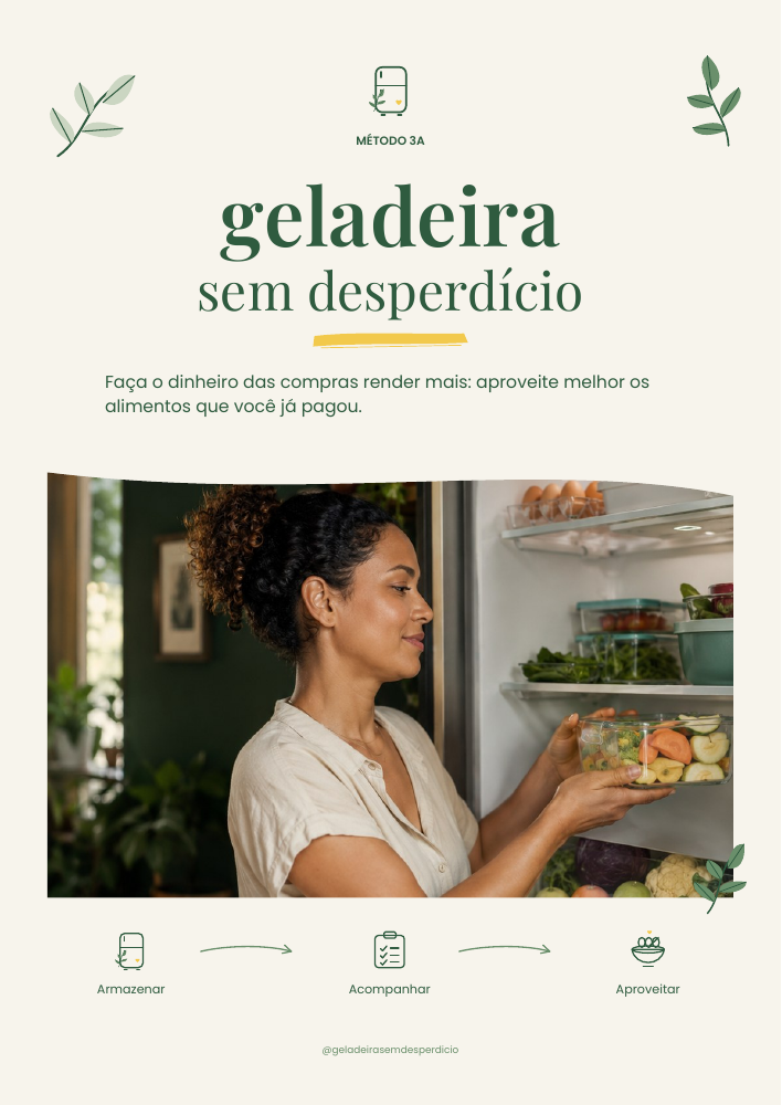 Capa real do e-book Geladeira Sem Desperdício